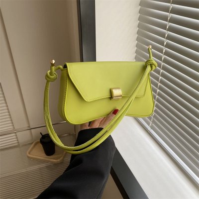 Fashionable Simple Solid Color Shoulder Underarm Bag
