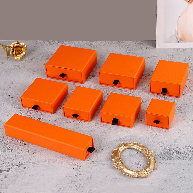 Simple Ring Earrings Necklace Bracelet Jewelry Packaging Gift Box