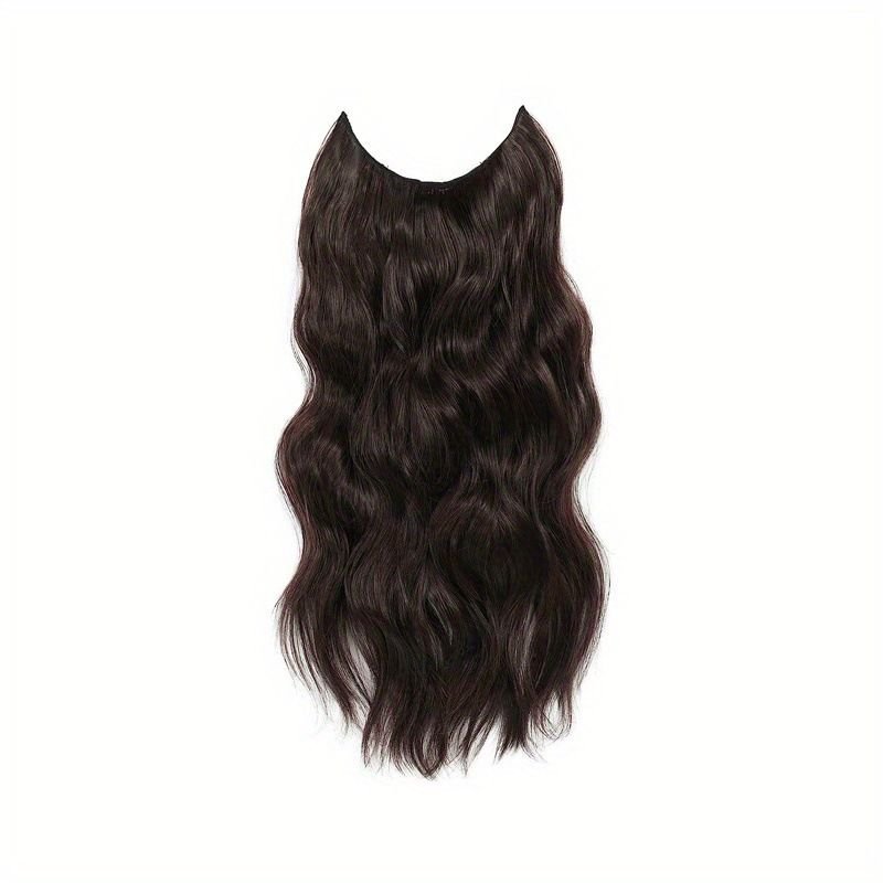Women Gradient Color Hairpiece Curly Hair Extension Wig