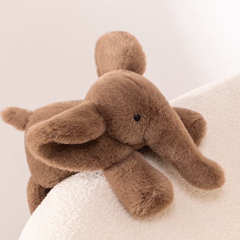 Cute Lie-Down Baby Elephant Plush Toy
