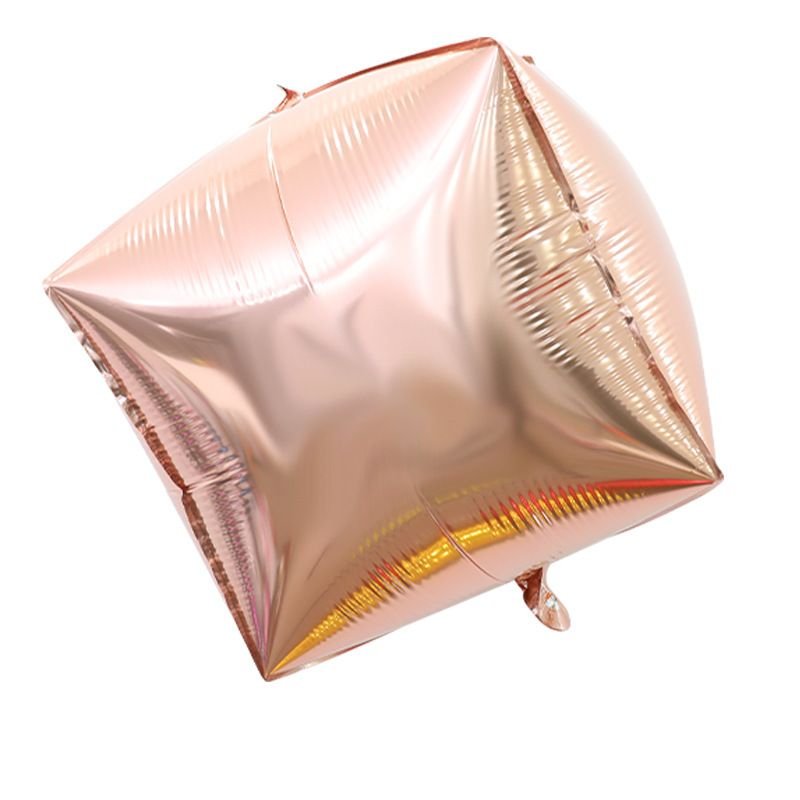 22 Inch Simple Creative Three-Dimensional Six-Sided Aluminum Balloon Holiday Party Decoration 20-Bag