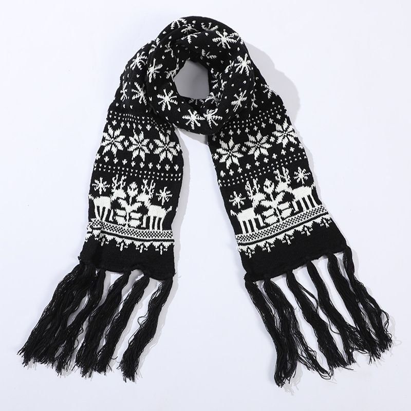 Elk Scarf Christmas Gift Box Knitted Scarf