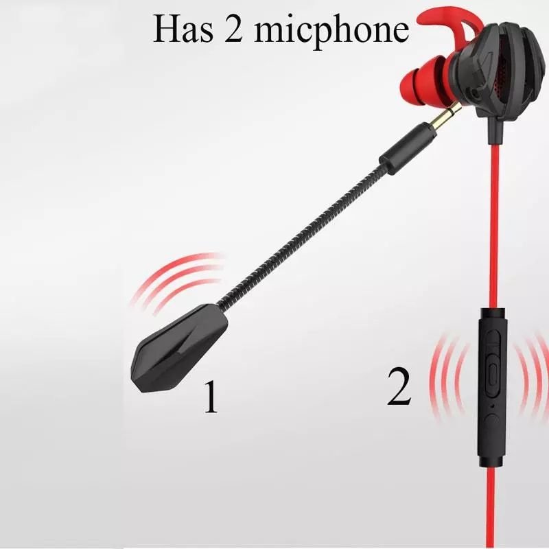 Game Wired Mic Bass Headphones