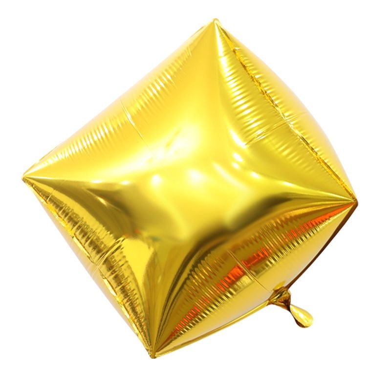 22 Inch Simple Creative Three-Dimensional Six-Sided Aluminum Balloon Holiday Party Decoration 20-Bag