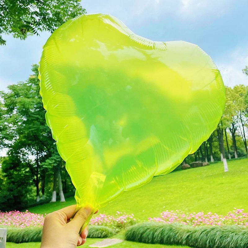 18 Inch Transparent Crystal Jelly Color Heart-Shaped Five-Pointed Star Balloon Holiday Party Layout