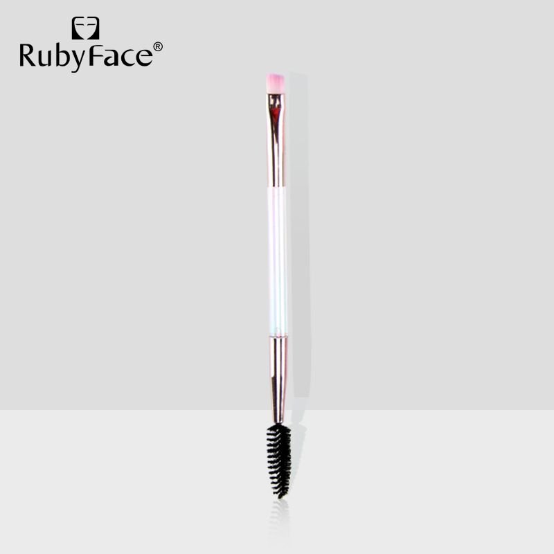 Single Piece Angled Double-headed Eyebrow Brush Spiral Eyelash Brush Makeup Tool