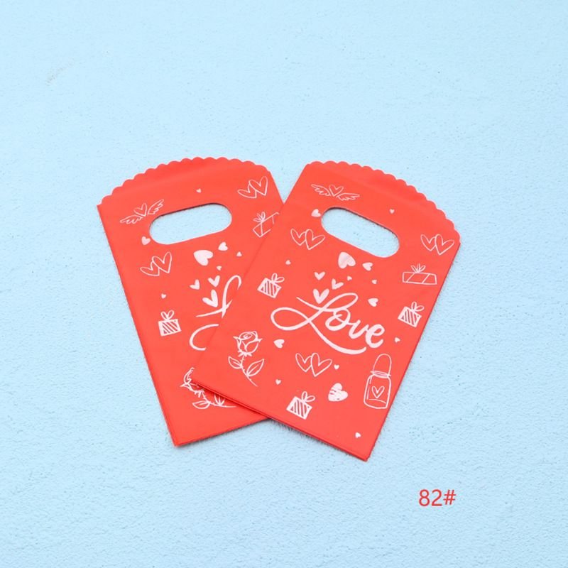 50pcs/pack Boutique Jewelry Mini Small Plastic Gift Packaging Bag