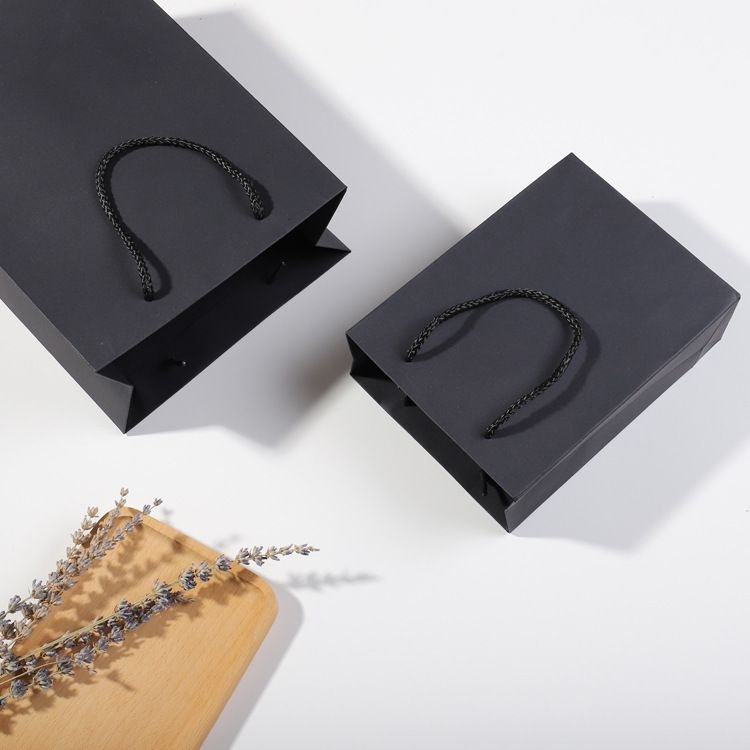 Simple Solid Color Paper Bag Portable Packaging Bag