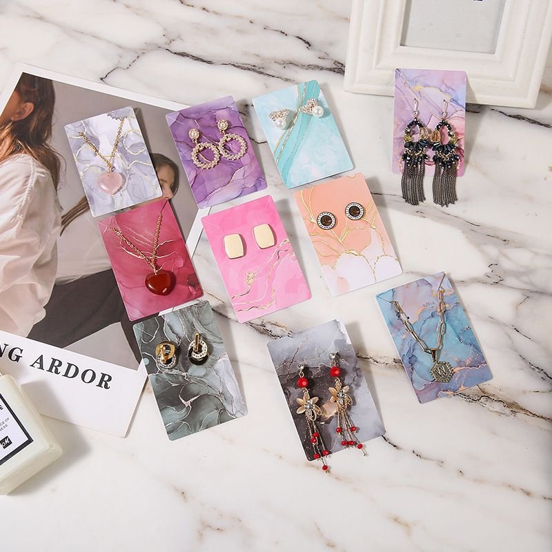 Earrings Necklace Display Cardboard Diy Handmade Packaging Paper Card