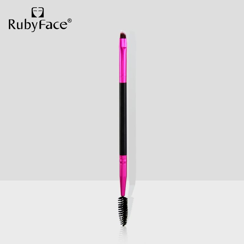 Single Piece Angled Double-headed Eyebrow Brush Spiral Eyelash Brush Makeup Tool