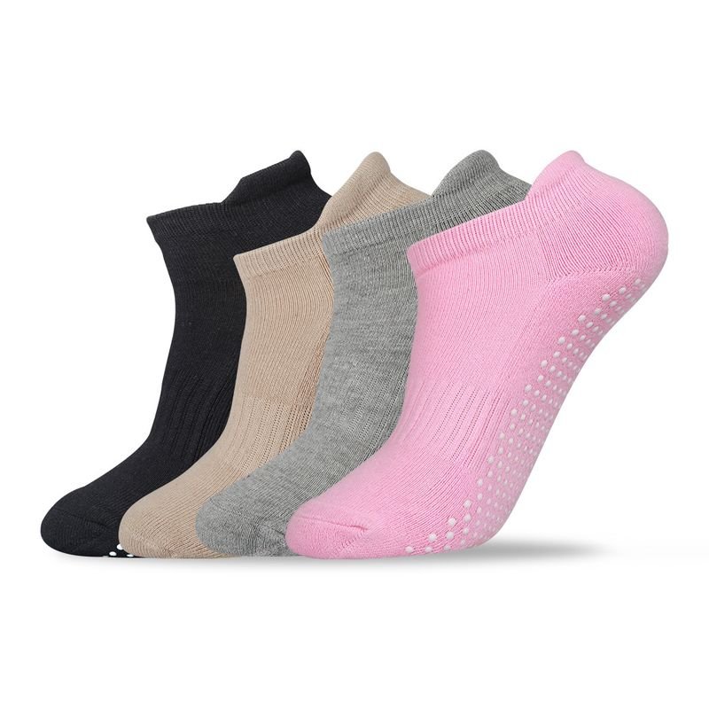Professional Yoga Pilates Indoor Fitness Non-Slip Thickened Towel Bottom Floor Socks Ankle Socks Custom