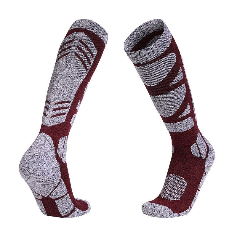 Outdoor Men Sports Mountaineering Thickened Warm Sweat-Absorbent Ski Socks
