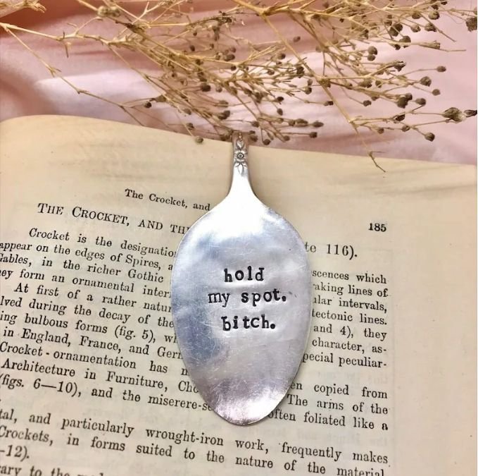 Simple Creative Funny Spoon Bookmark