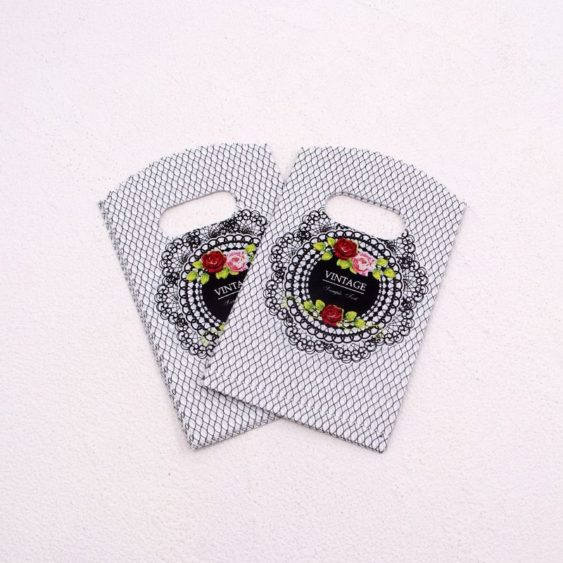 50pcs/pack Boutique Jewelry Mini Small Plastic Gift Packaging Bag
