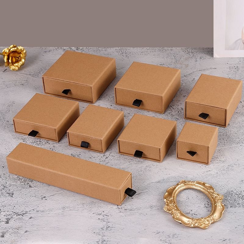 Simple Ring Earrings Necklace Bracelet Jewelry Packaging Gift Box