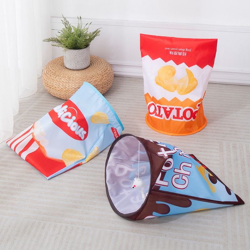 Pet Supplies Folding Ring Paper Cat Tunnel Self-Hei Toy