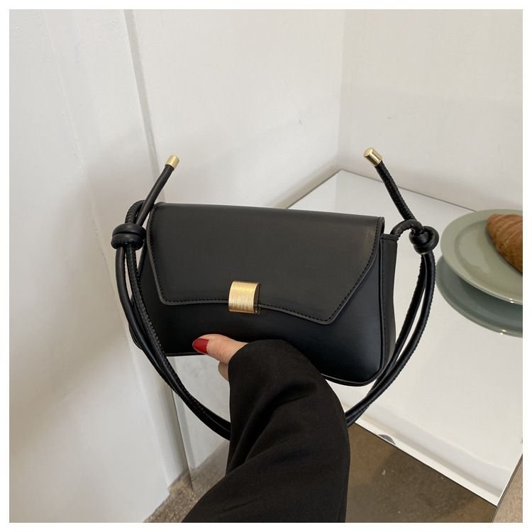 Fashionable Simple Solid Color Shoulder Underarm Bag