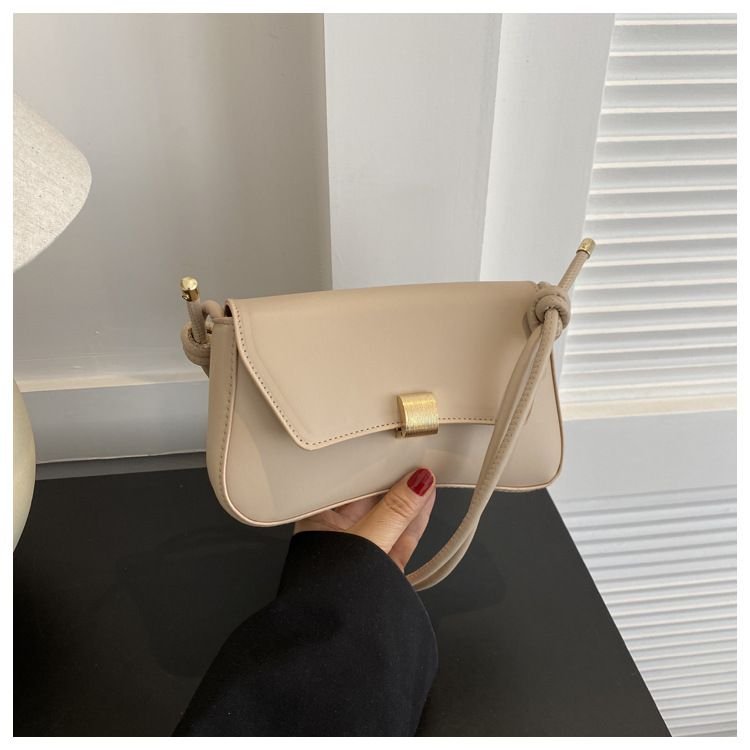 Fashionable Simple Solid Color Shoulder Underarm Bag