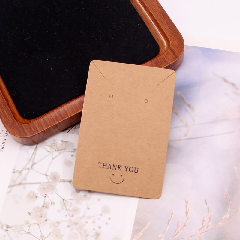 Black White Brown Earrings Necklace Jewelry Hanging Packaging Card