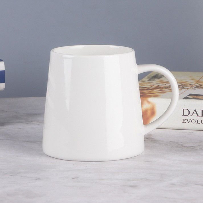 White Ceramic Mug Custom Logo Print