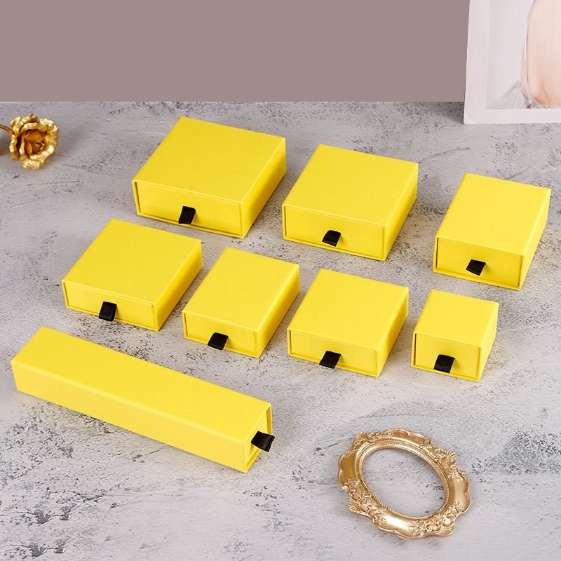Simple Ring Earrings Necklace Bracelet Jewelry Packaging Gift Box
