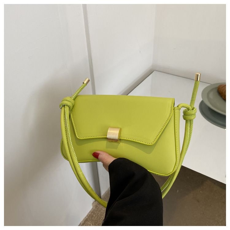 Fashionable Simple Solid Color Shoulder Underarm Bag
