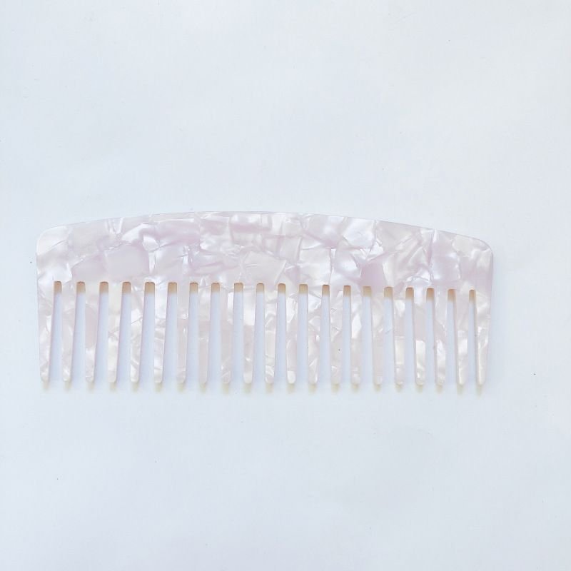 Women'S Simple Acetate Plate Anti-Static Marble Pattern Leopard Hairdressing Comb
