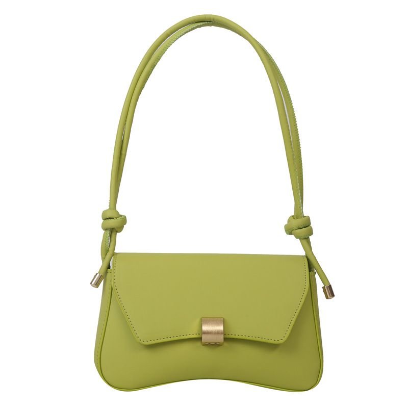 Fashionable Simple Solid Color Shoulder Underarm Bag