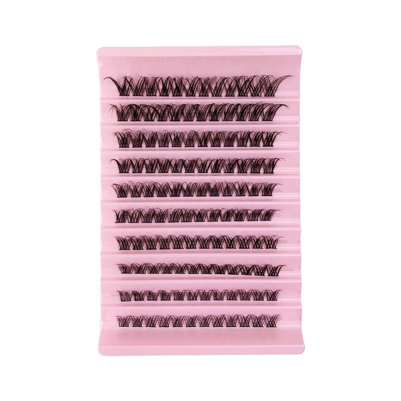 Women 10-Row Large-Capacity Dense Single-Cluster Segmented False Eyelashes