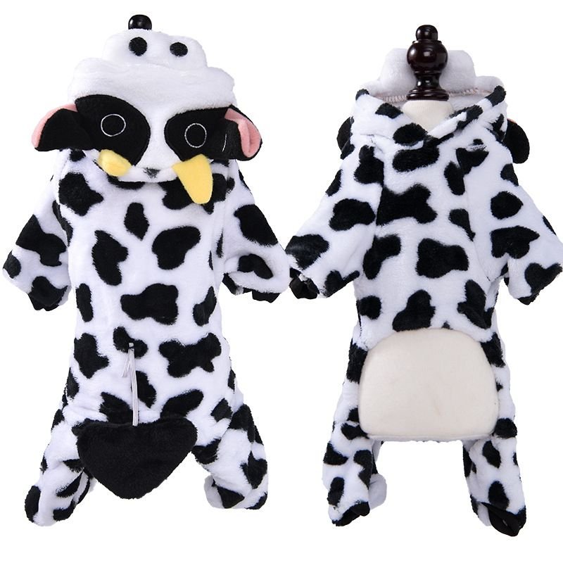 Autumn Winter Dog Clothes Warm Thickened Coral Fleece Pet Clothing