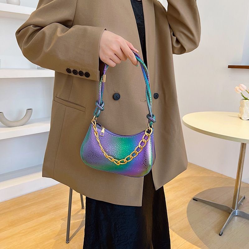 Fashion Multicolor Chain Shoulder Bag