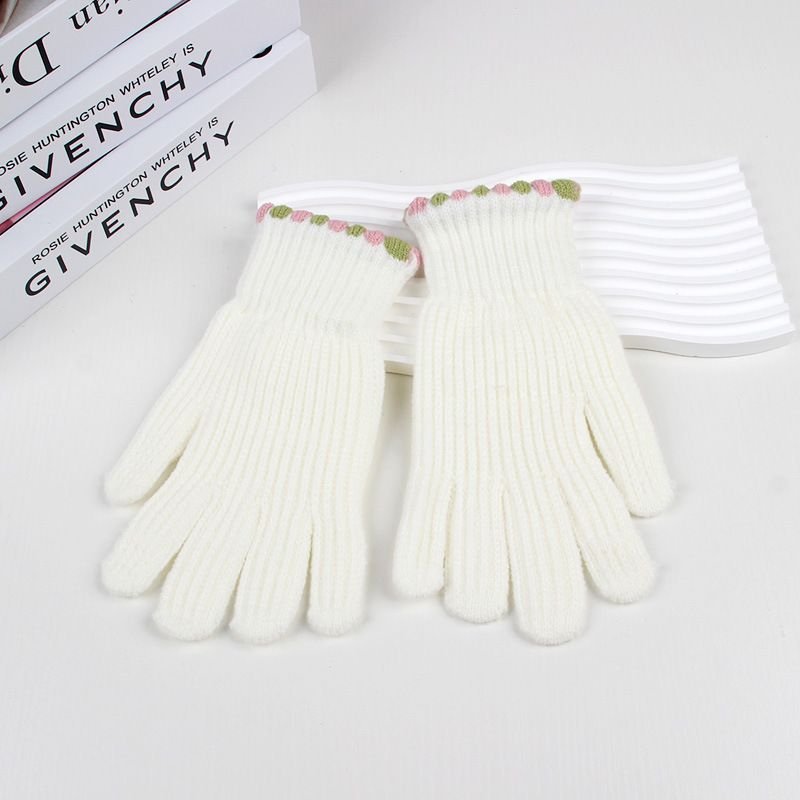Autumn Winter Women Fashion Solid Color Touch Screen Warm Cold-Proof Gloves
