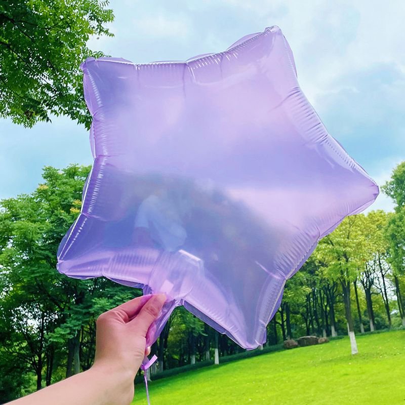 18 Inch Transparent Crystal Jelly Color Heart-Shaped Five-Pointed Star Balloon Holiday Party Layout