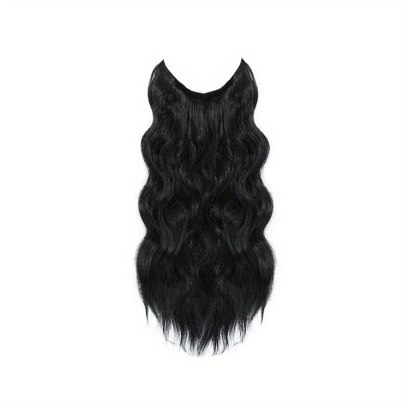 Women Gradient Color Hairpiece Curly Hair Extension Wig