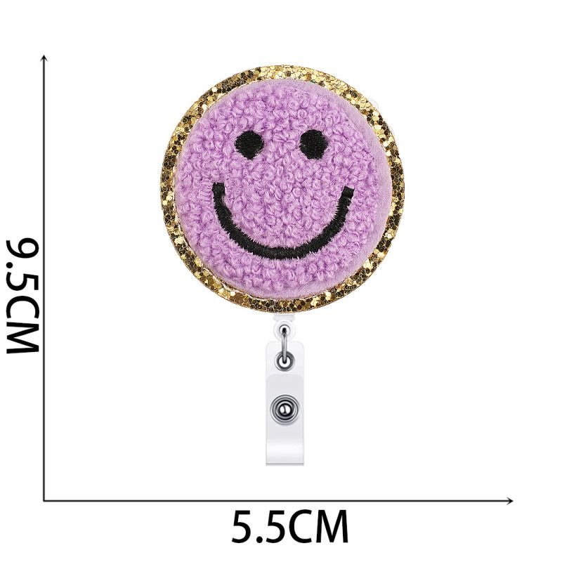Smiley Flower Shell Embroidered Cloth Sticker Hot-Melt Adhesive Chenille Patch