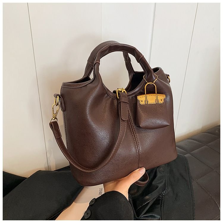 Women Retro Casual Large Capacity PU Shoulder Bag