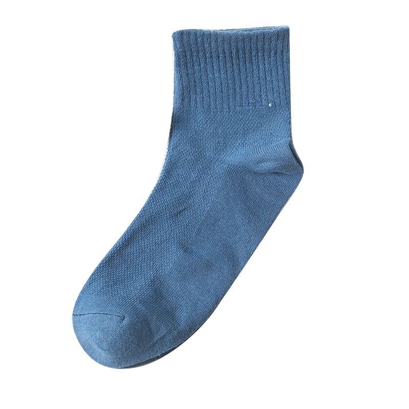 98 Cotton Boys Girls Summer Thin Seamless Breathable Sweat Absorbing Solid Color Custom Quarter Socks