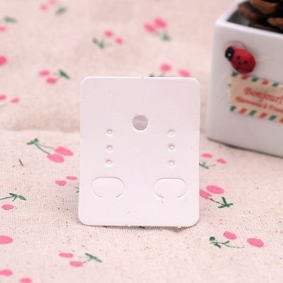 Earring Jewelry Packaging Blank Kraft Paper Card 3.8*4.8cm Jewelry Accessories Cardboard