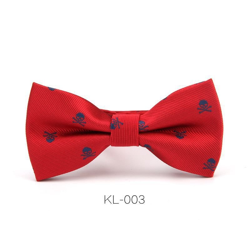 Men Unique Halloween Skull Pattern Bow Tie