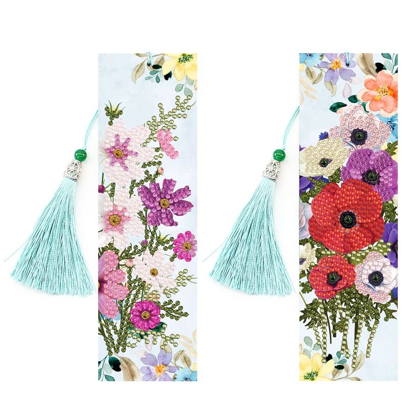 Fashion Bright Diamond Special-Shaped Handmade DIY 5D Diamond Painting Bookmark