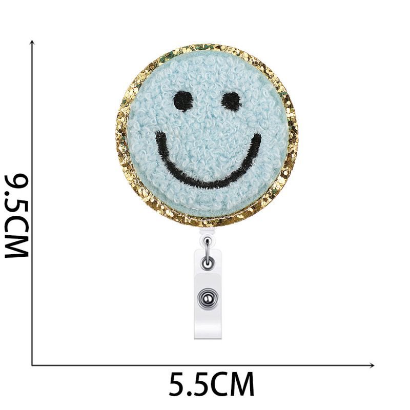Smiley Flower Shell Embroidered Cloth Sticker Hot-Melt Adhesive Chenille Patch