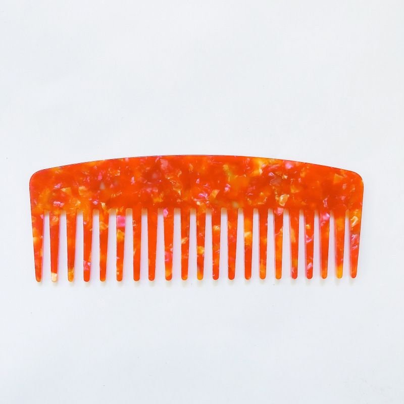 Women'S Simple Acetate Plate Anti-Static Marble Pattern Leopard Hairdressing Comb
