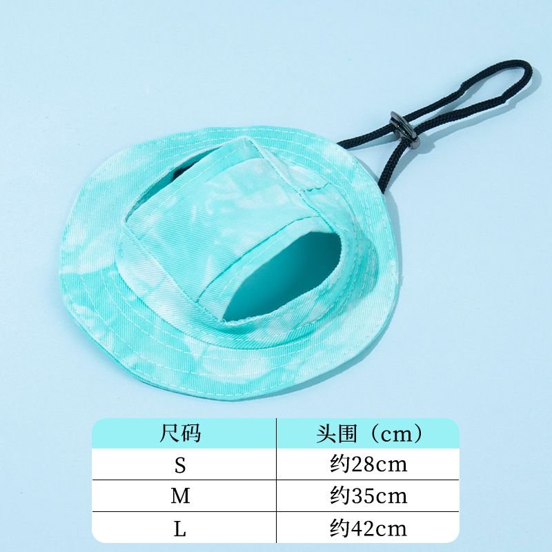 Pet Supplies Adjustable Sunshade Anti-Dew Ears Dog Cat Hat