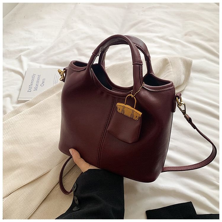 Women Retro Casual Large Capacity PU Shoulder Bag