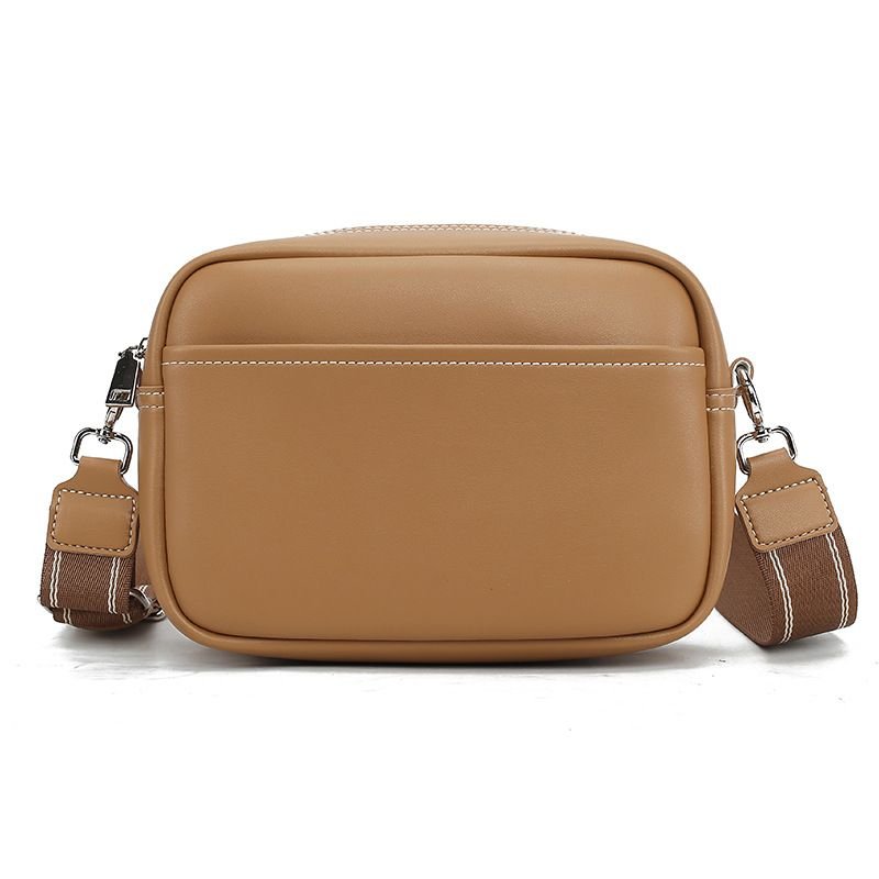 Simple Solid Color Large Capacity Wide Shoulder Bag