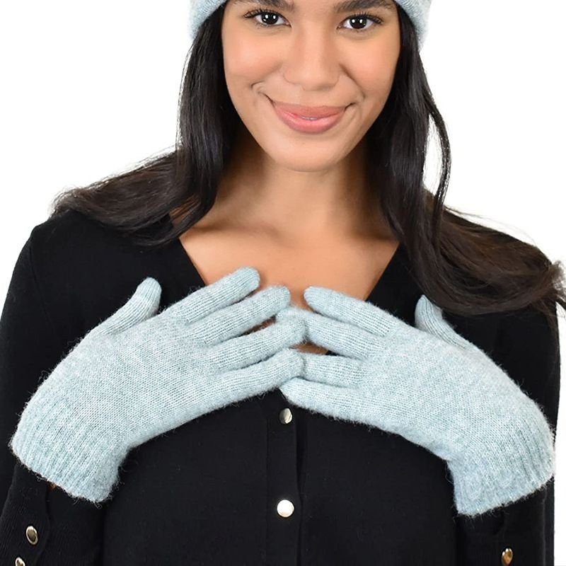 Autumn And Winter Women Fashion Non-Slip Warm Knitted Touch Screen Gloves