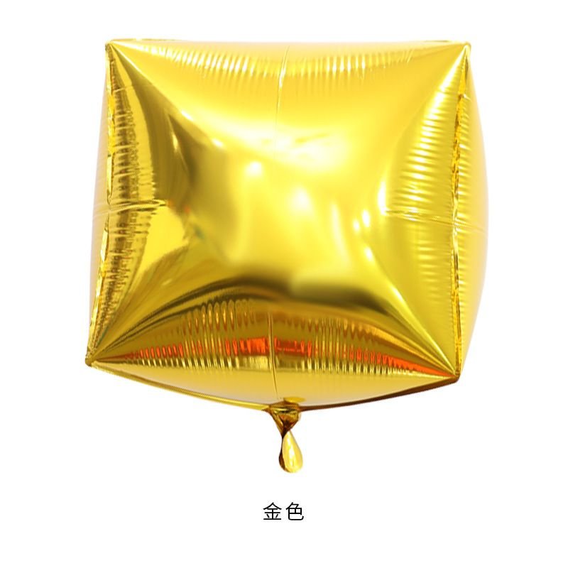 22 Inch Simple Creative Three-Dimensional Six-Sided Aluminum Balloon Holiday Party Decoration 20-Bag