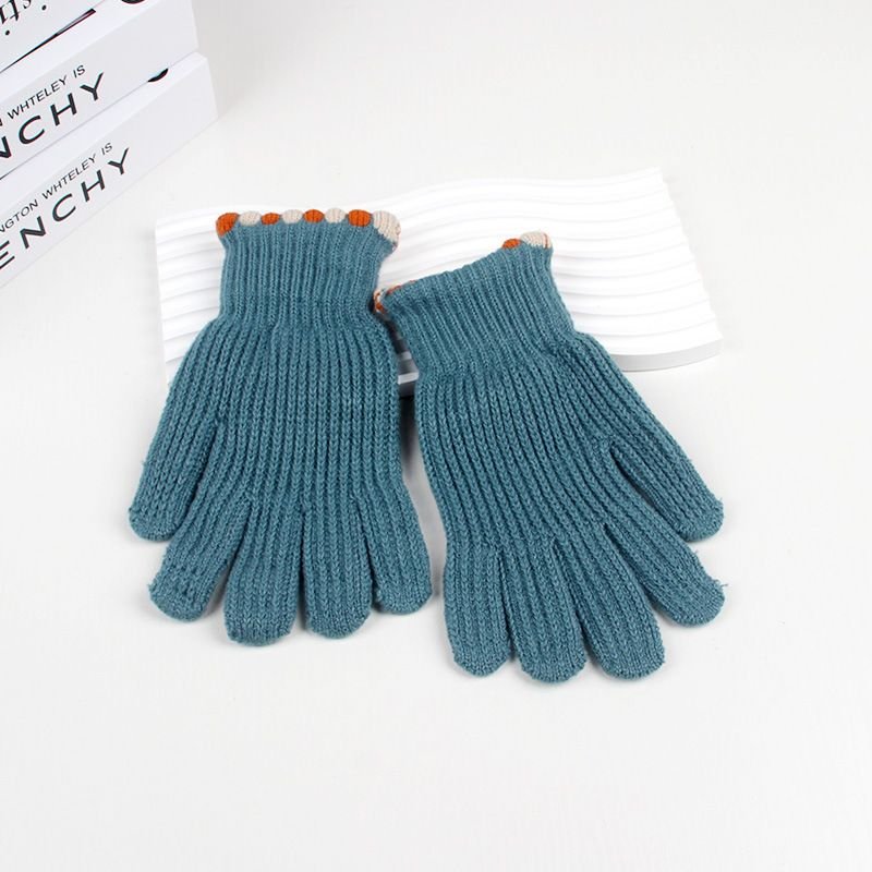 Autumn Winter Women Fashion Solid Color Touch Screen Warm Cold-Proof Gloves