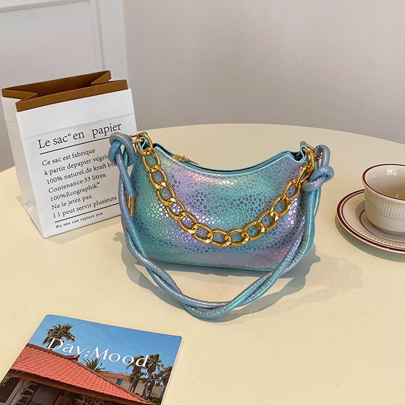 Fashion Multicolor Chain Shoulder Bag