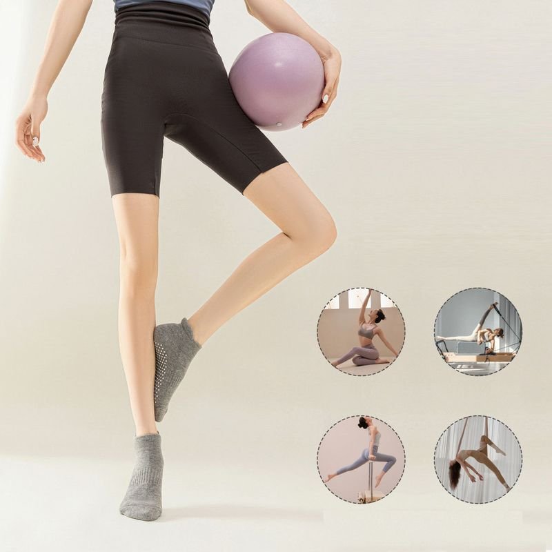 Professional Yoga Pilates Indoor Fitness Non-Slip Thickened Towel Bottom Floor Socks Ankle Socks Custom